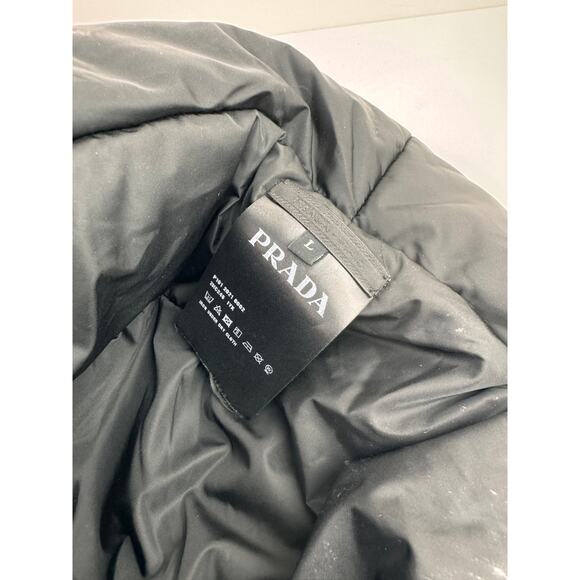 PRADA Padded Re-Nylon Bucket Hat Puffer Bucket Hat Triangle Logo L Large CLASSIC - Picture 5 of 8